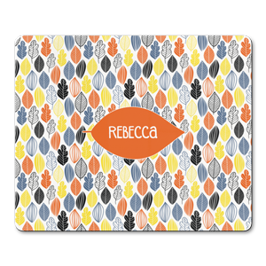 personalised autumn leaves placemats