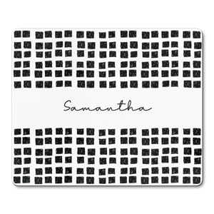 personalised inky doodle squares placemats