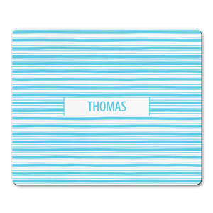 personalised horizontal stripes placemats
