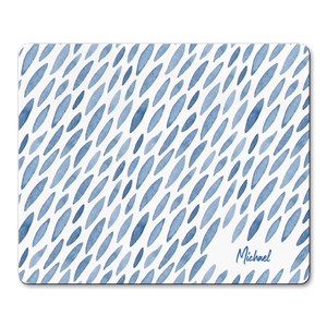 personalised indigo petals placemats