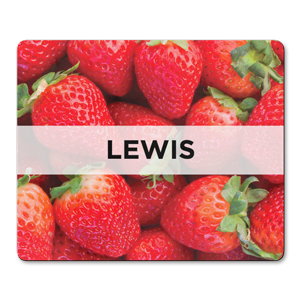 personalised strawberries placemats
