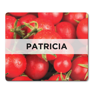 personalised tomatoes placemats