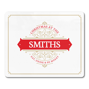 personalised decorative christmas placemats