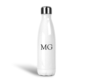personalised initials insulated water bottle