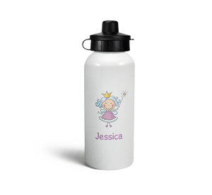 personalised fairy sports water bottle