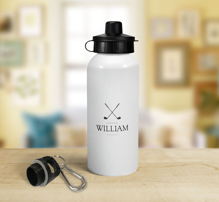 personalised golf sports water bottle